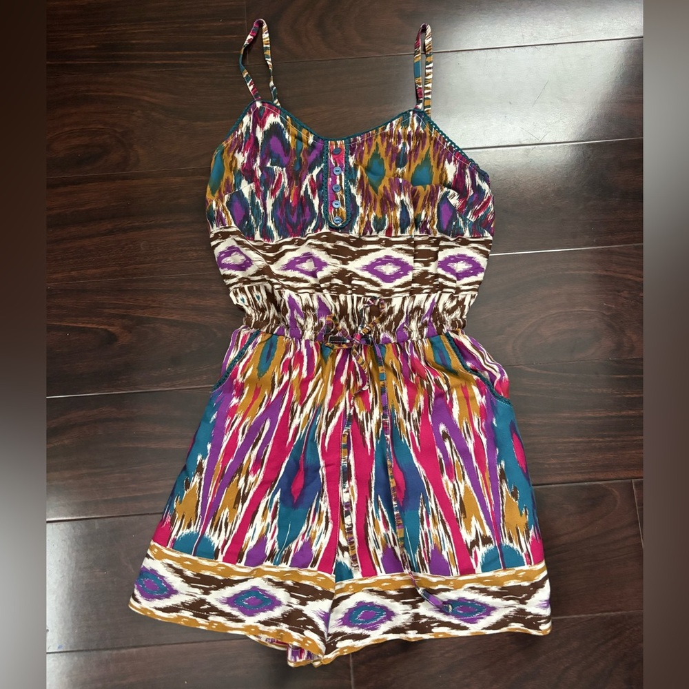 Colorful Shorts Romper XS